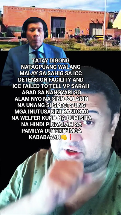 DUTERTE NAKITA UNCONSIOUS SA LAPAG NG ICC DETENSION FACILITY❗#vpsara #duterte #ofwlife #philippines