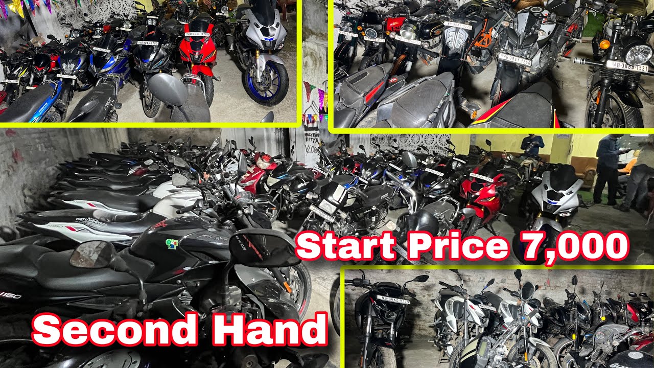 Start 7,000 only for second hand bike showroom in West Bengal Asansol Sonali Auto R15,RS,NS,Bullet