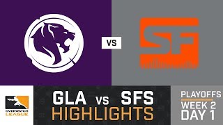 HIGHLIGHTS LA Gladiators vs. SF Shock | Playoffs | Week 2 | Day 1 | Overwatch League