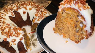 Delicioso pan de zanahoria 🥕 con betún de queso crema