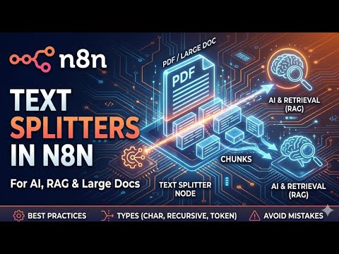 Text Splitters in n8n Explained | Chunking for RAG, Embeddings & AI Workflows