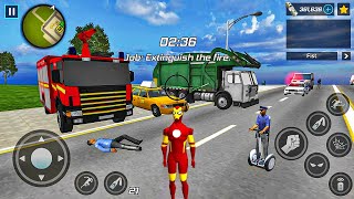 Iron Rope Hero Gangster Crime - Car and Bike Driving in Open World Game - Android Gameplay #2 screenshot 3