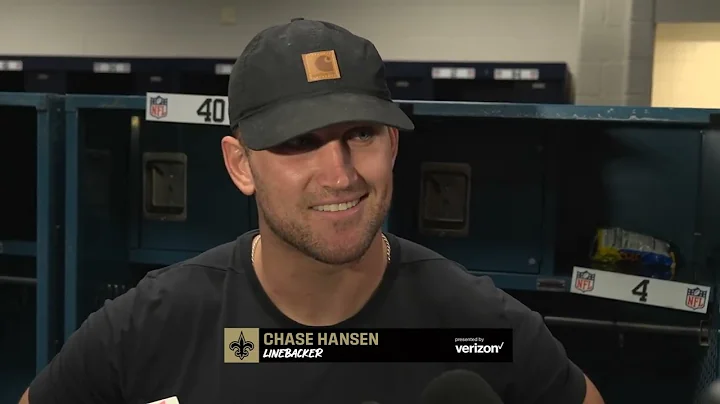 Chase Hansen on Big INT return vs. Houston | Saint...