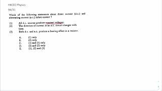 HKCEE Physics 94 31