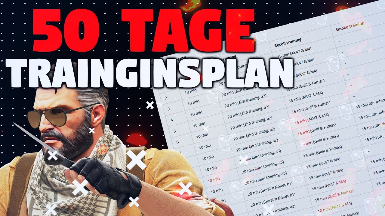CSGO 50 TAGE TRAININGS PLAN! ⭐ CSGO TRAINING | Sir.Toby - YouTube