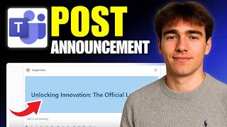 How To Post An Announcement On Microsoft Teams (Tutorial 2026)