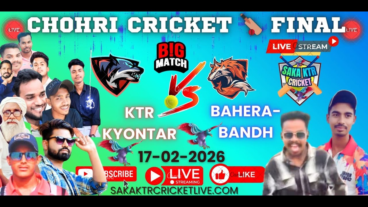 Bahera bandh VS KTR Kyontar Final Chohari Match  - Live Videosaka
