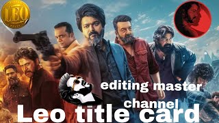 Leo Promo Video Editing