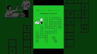 multiplication crossword puzzle #mathshorts #kskmathzone