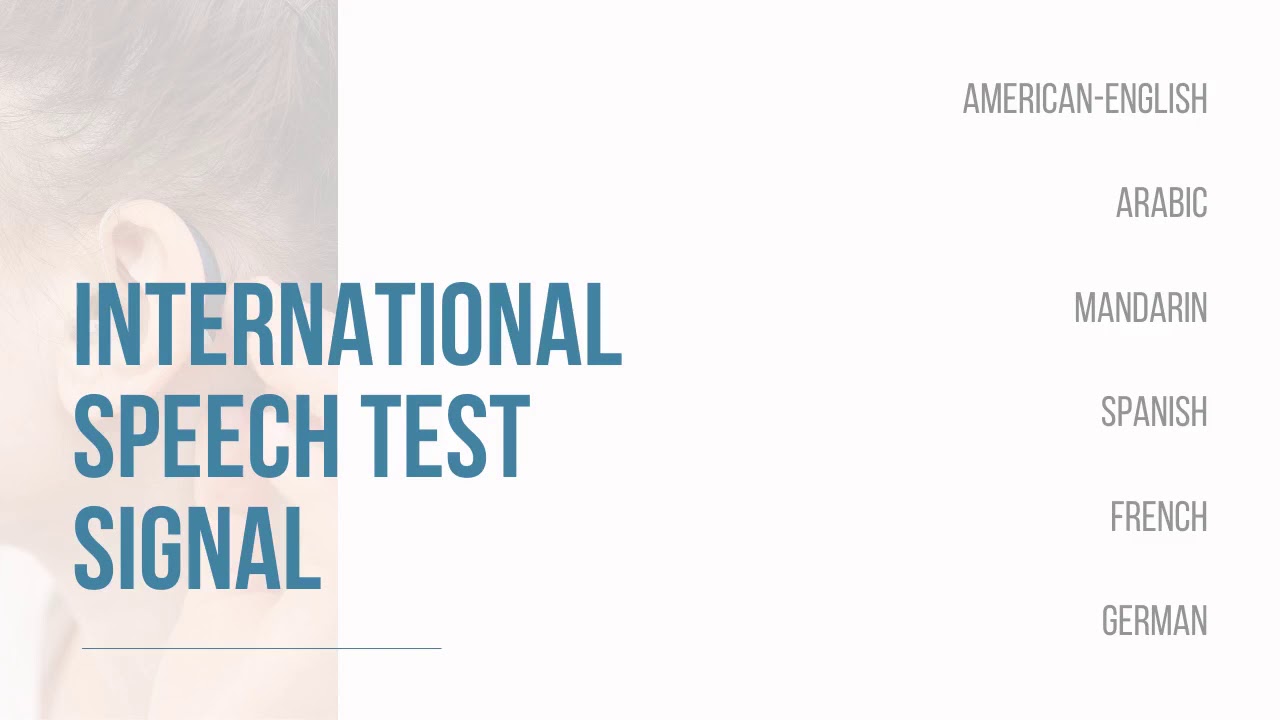 ISTS - International Speech Test Signal (10 minutes)