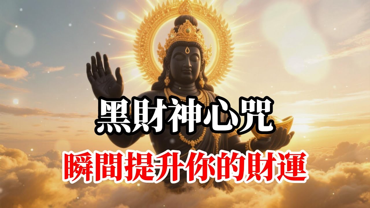 黑財神心咒 秒招偏財，偏財運勢爆發，心咒讓你財源廣進，增長無盡善業，成就圓滿財富，正財偏財，福德招引，讓您的努力，獲得倍數回報，快速掌握招財心法