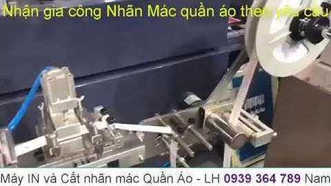 MÁY IN VÀ CẮT NHÃN MÁC QUẦN ÁO 2 TRONG 1 - IN NHÃN MÁC GIÁ RẺ