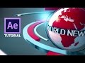 Adobe After Effects 3D Broadcast News Open Tutorial | Element 3D