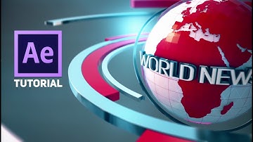 Adobe After Effects 3D Broadcast News Open Tutorial | Element 3D