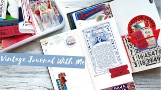 Vintage Aesthetic Journal With Me | Travelers Notebook