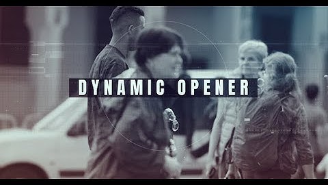 Dynamic Opener | After Effects template - Envato elements