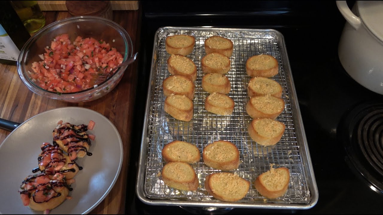 How To Cook : Bruschetta (Popular & Delicious Italian Appetizer) - YouTube