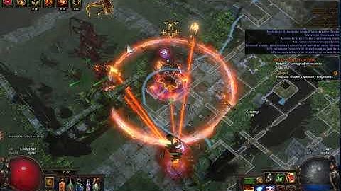 [3.0] Path of Exile - Righteous Fire Build - Courtyard Tier 10 Map - Harbinger