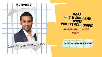Dapr: Pub & Sub Demo using PowerShell (Pode)