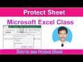 Microsoft excel how to use protect sheet in excel