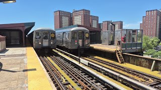 IND Culver/BMT Brighton Line: (F) & (Q) Trains @ West 8 St-NY Aquarium (R46, R68, R68A, R160, R211A) Profile