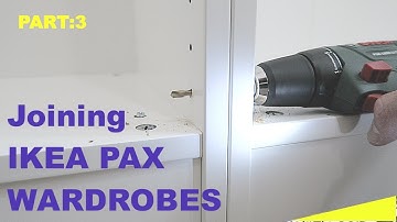 How to join Ikea Pax wardrobes together