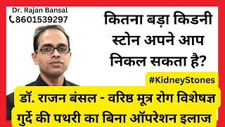 Kidney stone size you can pass at home | Non- Surgical Treatment of Kidney Stones | Dr. Rajan Bansal screenshot 5