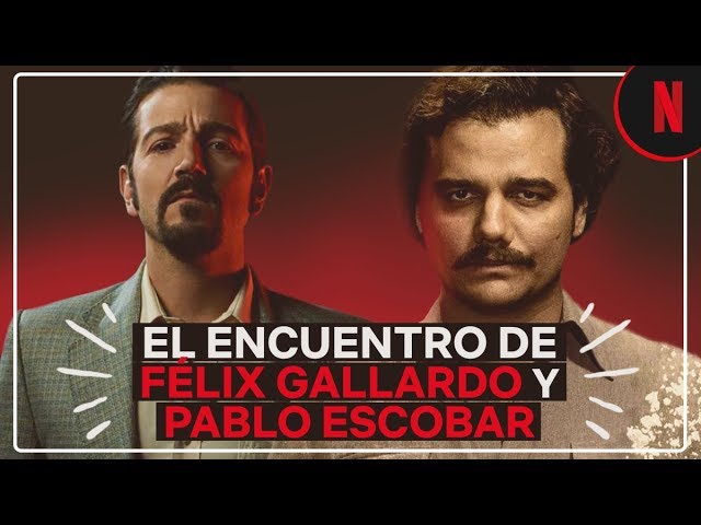 El encuentro de Félix Gallardo y Pablo Escobar | Narcos: México | Netflix -  YouTube