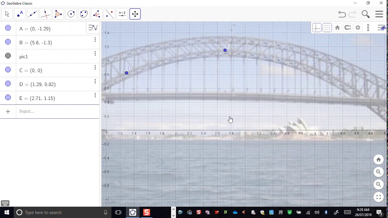 Modelling with Geogebra