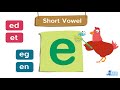 Short Vowel - e | Phonics Rhyming Words - ed et eg en | 2 Phonics Readers |Go Phonics 1C U27