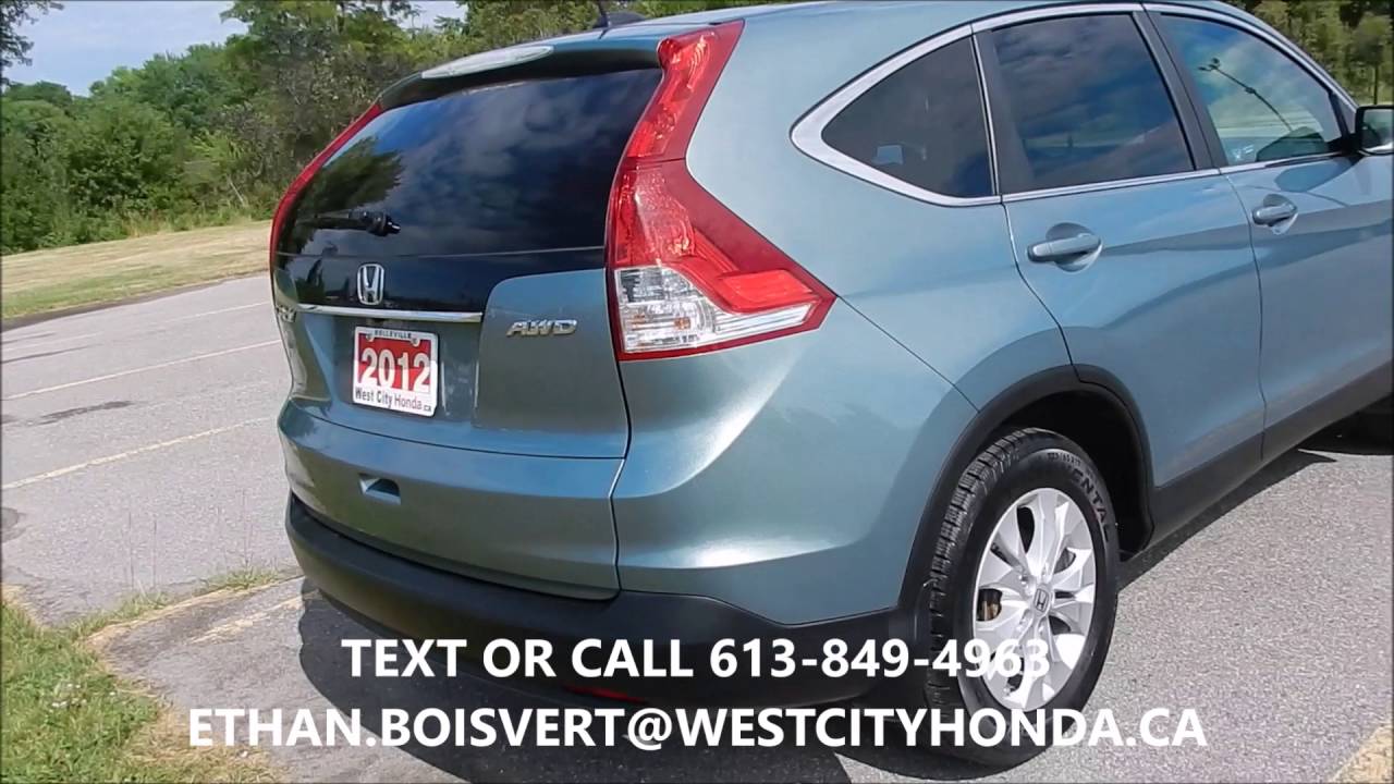 2012 HONDA CRV EXL USED HONDA CRV BELLEVILLE ONTARIO YouTube