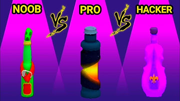 NOOB vs PRO vs HACKER - Bottle Jump 3D || android gameplay