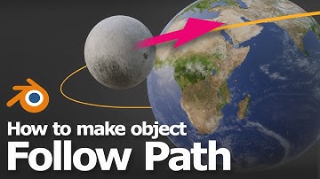 How to make object follow path in Blender | 3D Animation Tutorial