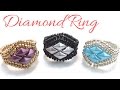 How to make a Diamond Ring with Herringbone technique