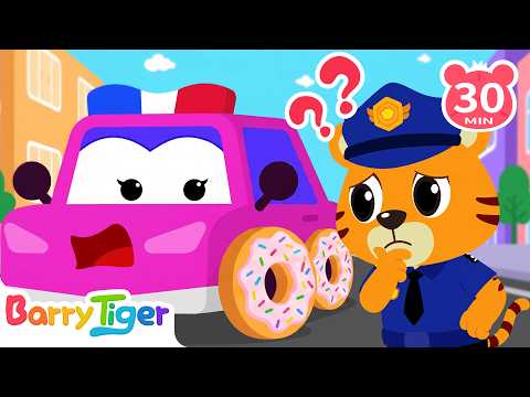 🔍 Where Is My Wheel? 🚓 Police Car Wheel Hunt & Garage Rescue | Kids Cartoon & Learning Videos