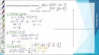 Vce Mathematical Methods Units 1 And 2 4g Graphing Quadratic Functions