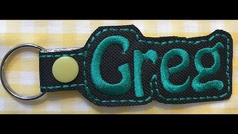 Sew What Pro - Creating a Custom "Name" Snap Tab Key Fob