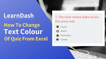 How to change text colour of quiz in LearnDash