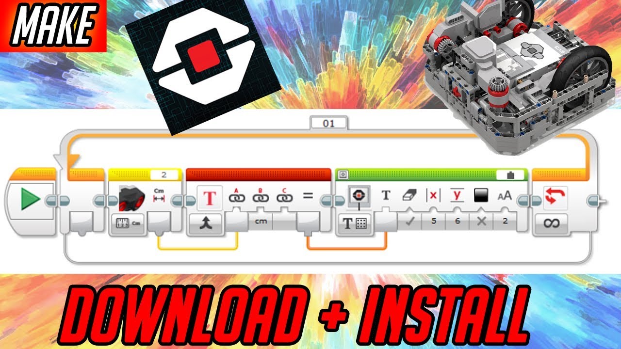 Rede Måge Tanke Lego Programming #1 for FLL EV3 - Download + Install Software - Programming  your Lego Mindstorm EV3 - YouTube