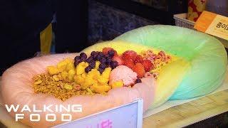 İnanılmaz Tatlı Pamuk Şeker Dondurma Börek Kore Sokak Gıda