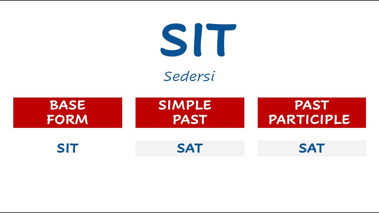 { 33 Verbi irregolari Inglese A Z MP4 } 111 a 120 To sit a To stand