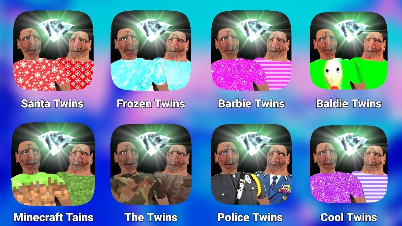 The Twins All New Mods || Barbie The Twins | Baldi Twins | Mine Twins | Police Twins | The Twins Mod