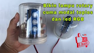 Lampu Rotator Mobil Polisi || Cara Merubah Lampu DC ke AC _Police Car rotator light