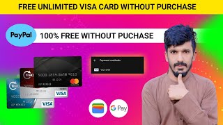 Free Virtual Visa Card For PayPal | Free Unlimited Visa Card 2026 | Free Visa Card Without Purchase
