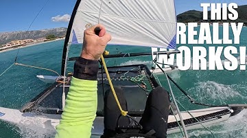 HOBIE 14: Strong Wind Tacking Technique