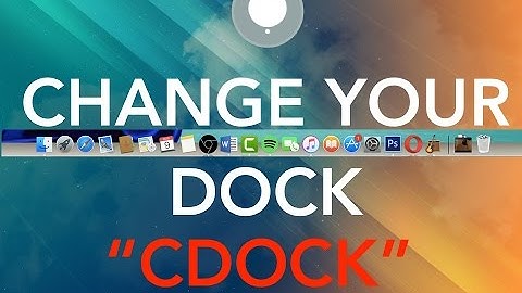 How to customise your Macbook Air dock•cDock•2017