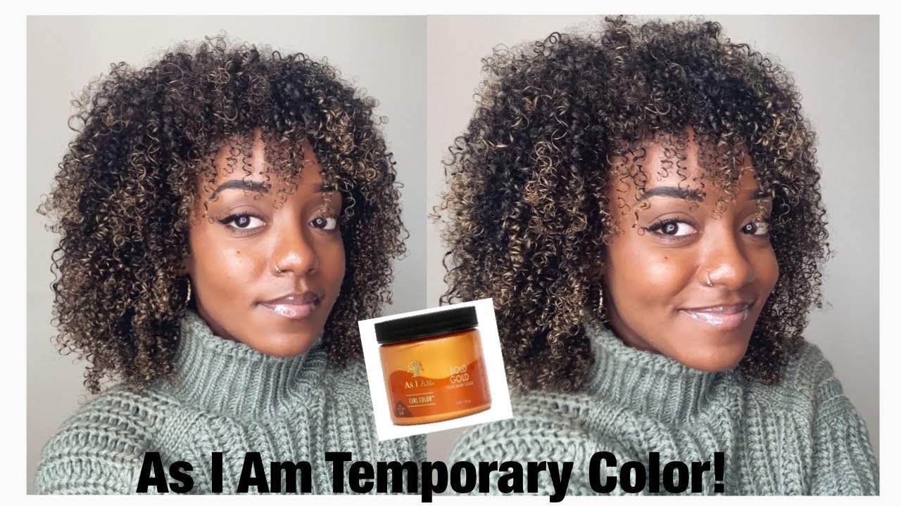 ChitChat GRWM Hair WashnGo + AS I AM hair color wax in BOLD GOLD