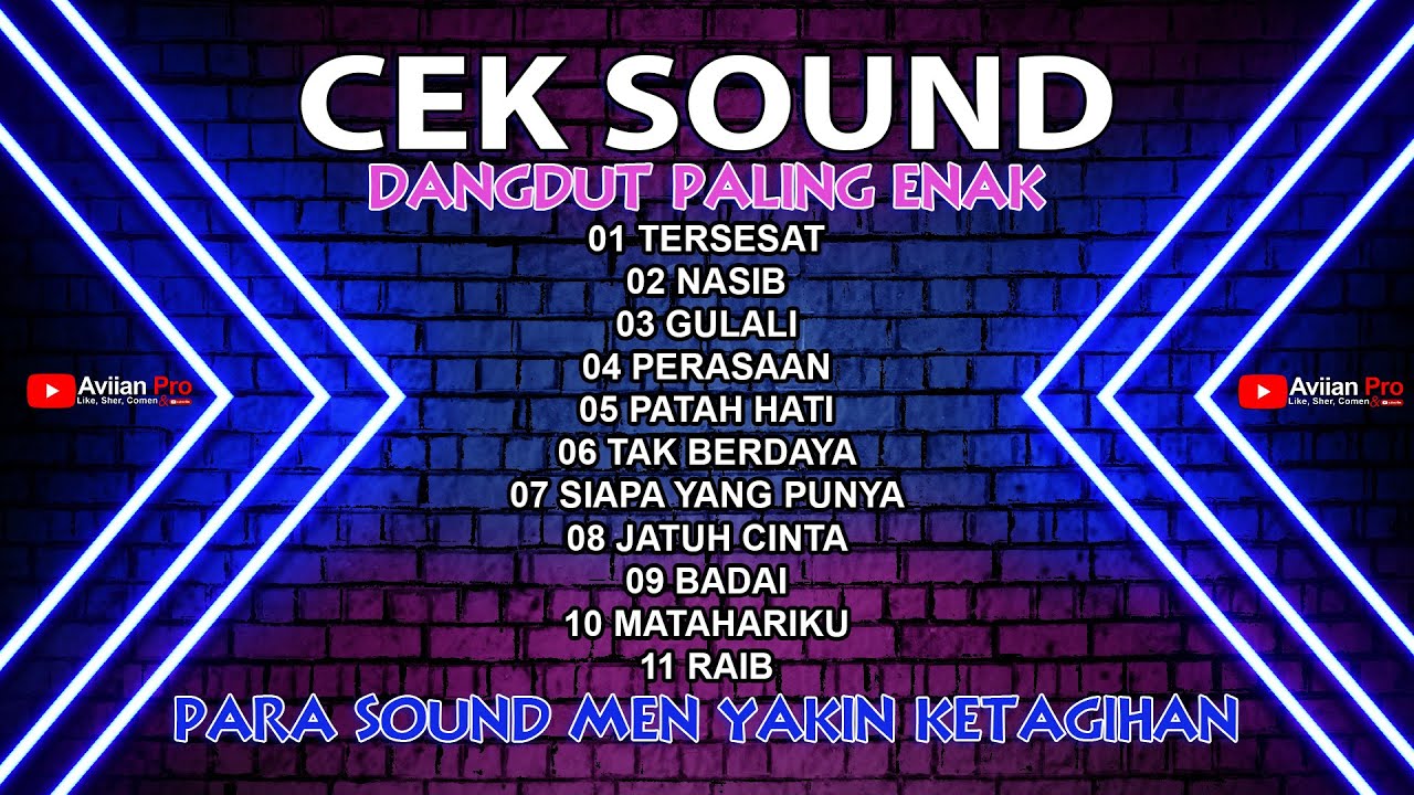 INSTRUMENT CEK SOUND PALING DI BURU OPRATOR SOUND