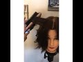 Curling short hair with DNA's Styling Comb