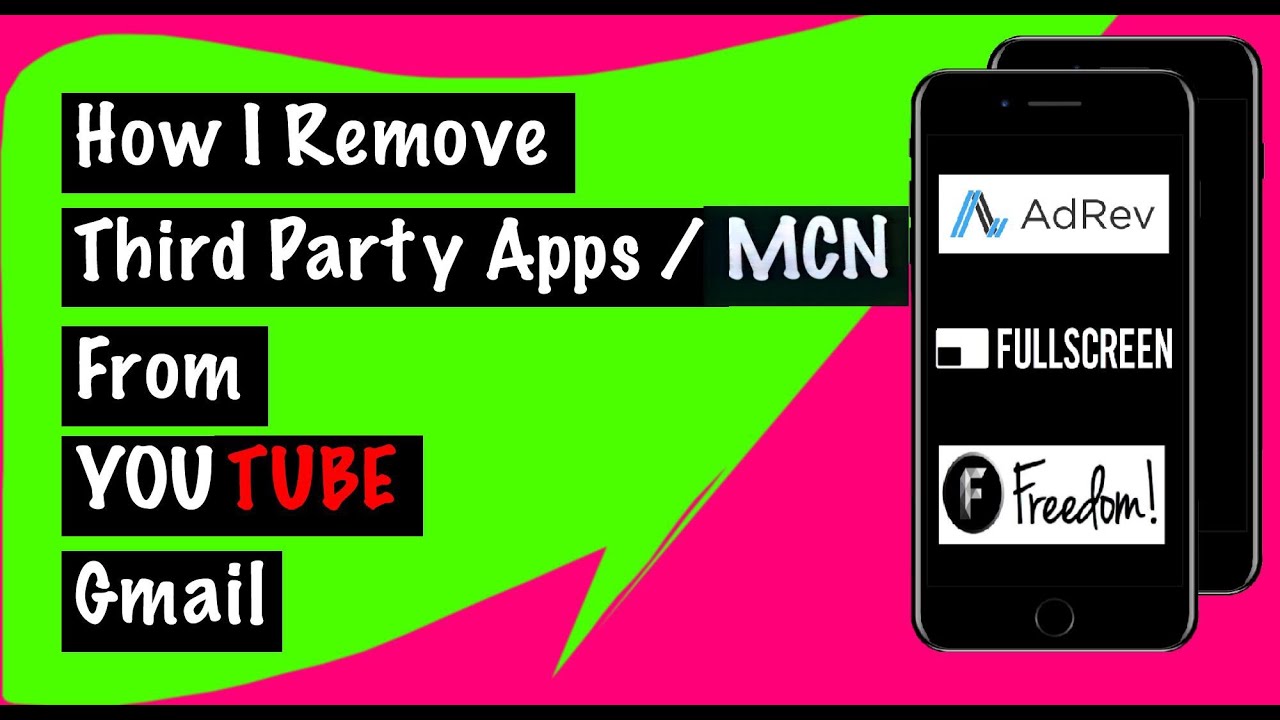 3RD PARTY APPS MCN How To Remove From GMAIL YOUTUBE Using 3rd-party-apps-mcn-how-to-remove-from-gmail-youtube-using
